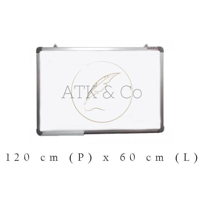 

TERMURAH - Papan Tulis Whiteboard Sakura 60 x 120 - White Board Magnet Gantung