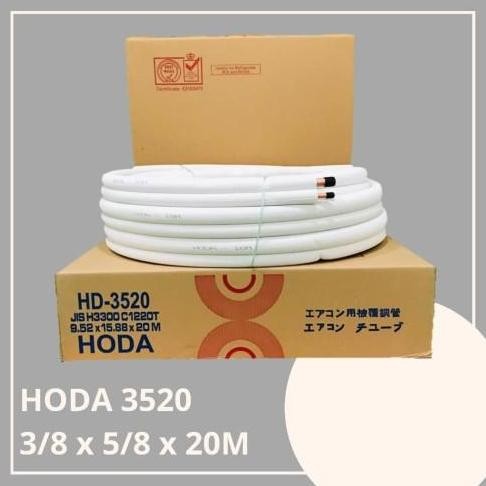 TERBARU - HODA PIPA AC 3/8 & 5/8" HD3520 tebal 0.71 mm pipa refrigerant