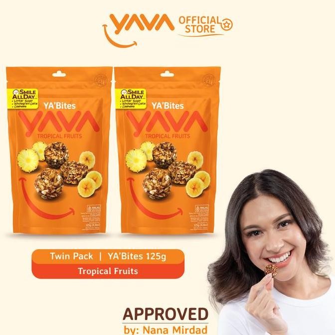 

YAVA Twin Pack YA'Bites Tropical Fruits (2 x 125g)