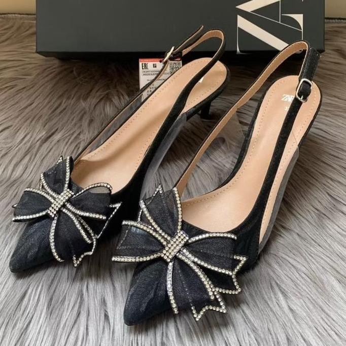 Sepatu Wanita Zara Heels 5Cm Pita