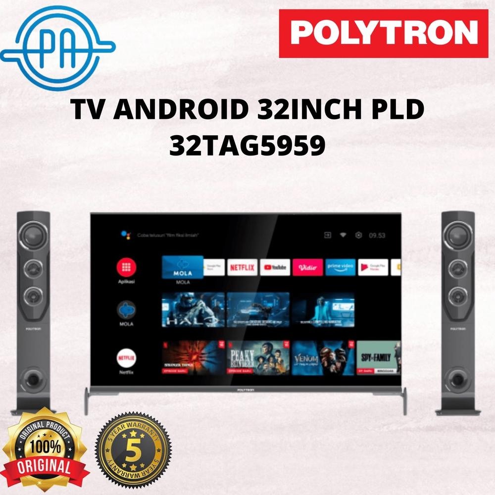 Led Tv 32 Inch Polytron Full Hd Android Tv Pld-32Tg9055/Pld-32Tg5055 Led Polytron Android Digital
