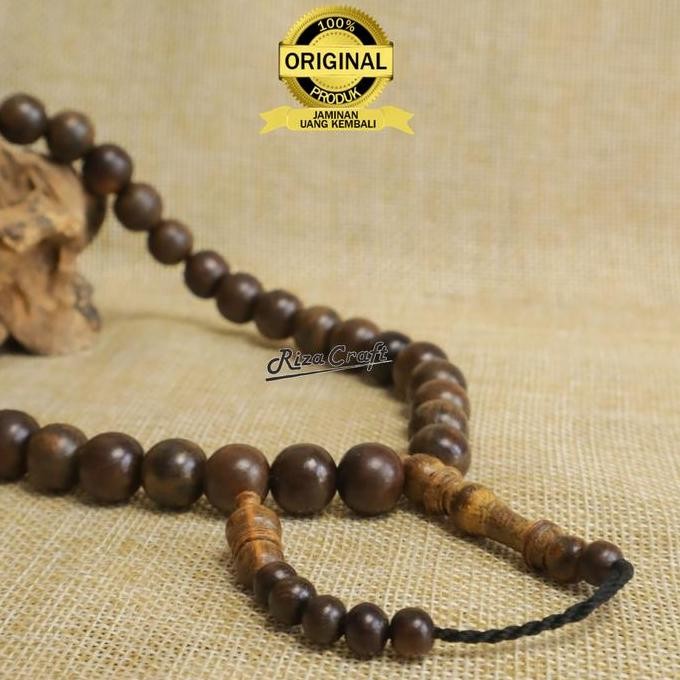 Tasbih Kayu Gaharu Wangi Kalimantan Asli Grade A Super King 33 Butir
