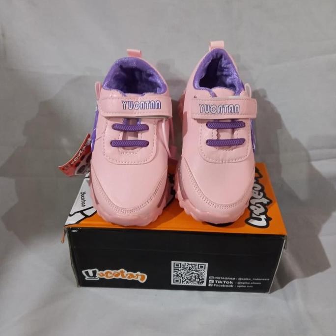 Sepatu Led/Nyala Anak Perempuan Yucatan Zzd 7817 Pink