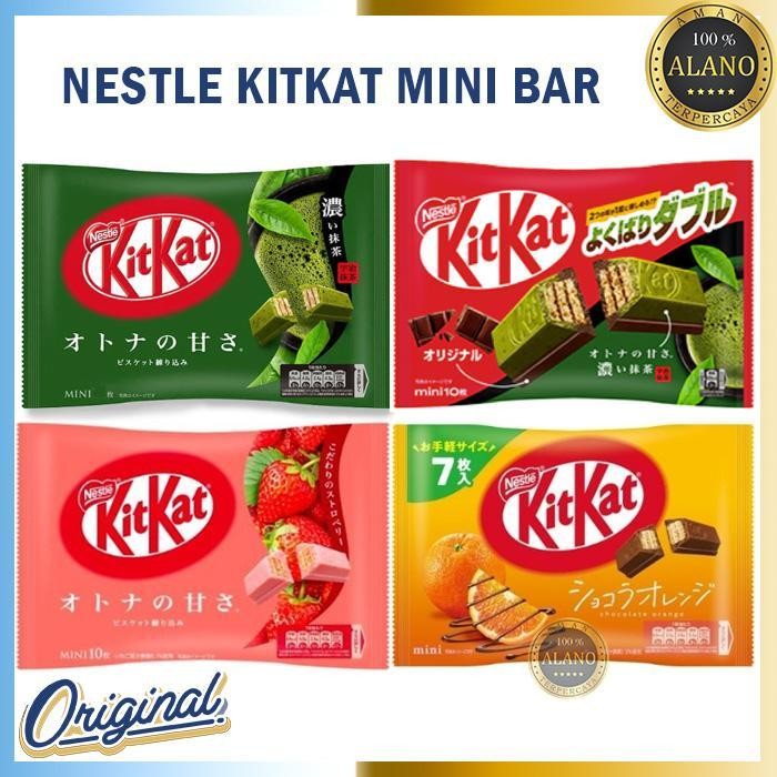 

Nestle Kitkat Mini Bar Original Japan Snack Chocolate Terlaris Best Quality 100% Original