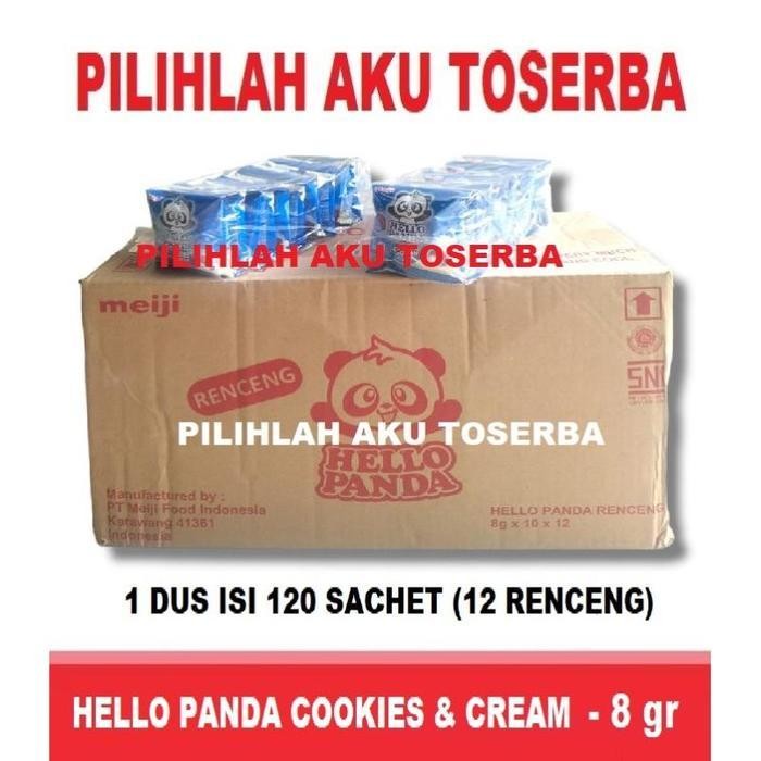

Meiji Hello Panda Biscuit Cookies & Cream Renceng - (Harga 1 Dus) Terlaris Best Quality 100% Original