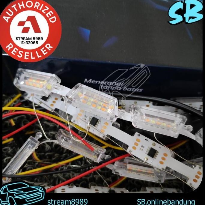 Led DRL Autovision Kometa Running Orange White Crystal Sen Alis