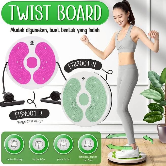Promo Better Grow Waist Twisting Magnetic Trimmer Alat Olahraga Gym Workout Piring Senam Putar Pelan