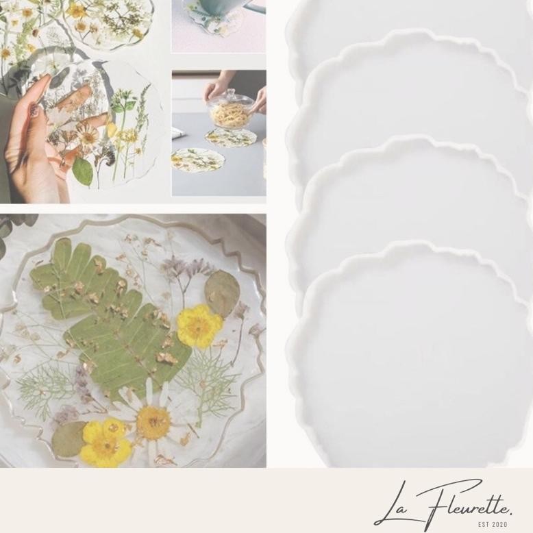 Bisa Cod Cetakan Silikon Nampan / Cetakan Resin Bulat / Cetakan Resin Kotak / Cerakan Resin Hati / C