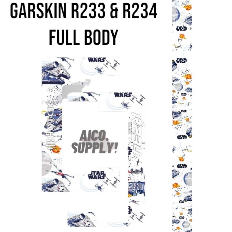 

[COD] Garskin Stiker Aicostore R 233 234 Bodi Laminasi Tebal 11 Label Custom Presisi Terlaris