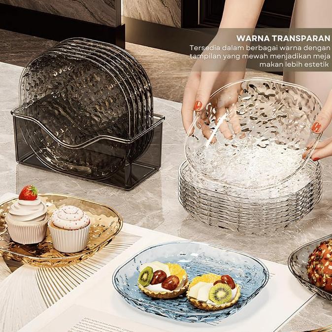 [Transparan] Wadah Lauk Akrilik Dengan Wadah Aesthetic Untuk Menyimpan Dessert Buah Lauk Pauk Kitche