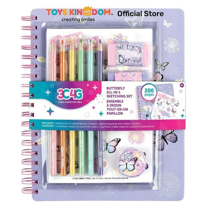 

Promo MAKE IT REAL SET ALL IN 1 SKETCHING BOOK BUTTERFLY COD