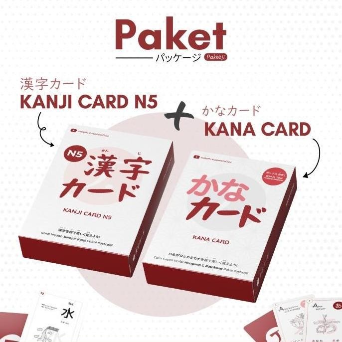 

Promo Promo Bundling Kanji Card N5 dan Kana Card COD
