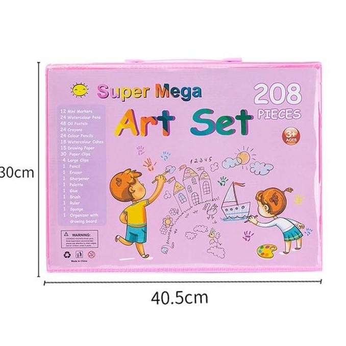 

Promo Crayon Set 208pcs / Krayon Mewarnai Anak 208pcs / Pensil Warna Set 208pcs COD