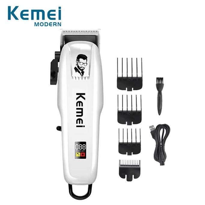 Promo Kemei KM PG-809A Alat Cukur Rambut Elektrik Professional Rechargeable Hair Clipper KM PG809A C