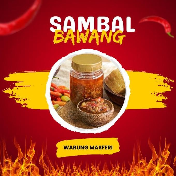

sambal nusantara sambel bawang pedas siap makan awet tahan lama HC
