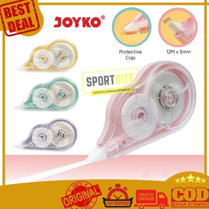 

Correction Tape 12M Joyko CT-522PTL CT-522 Pita Koreksi Tipe-X Office Stationery ATK Alat Bantu Sekolah Perlengkapan Kantor Memperbaiki Tulisan CT 522 PTL CT522 Tipex 12m x 5mm Tip-Ex Stipo Kertas Roll 12 m