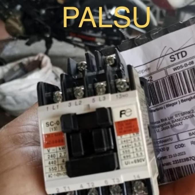 Ready Contactor Kontaktor FUJI SC-0 Coil AC 110,220,380 VAC Fuji Electric