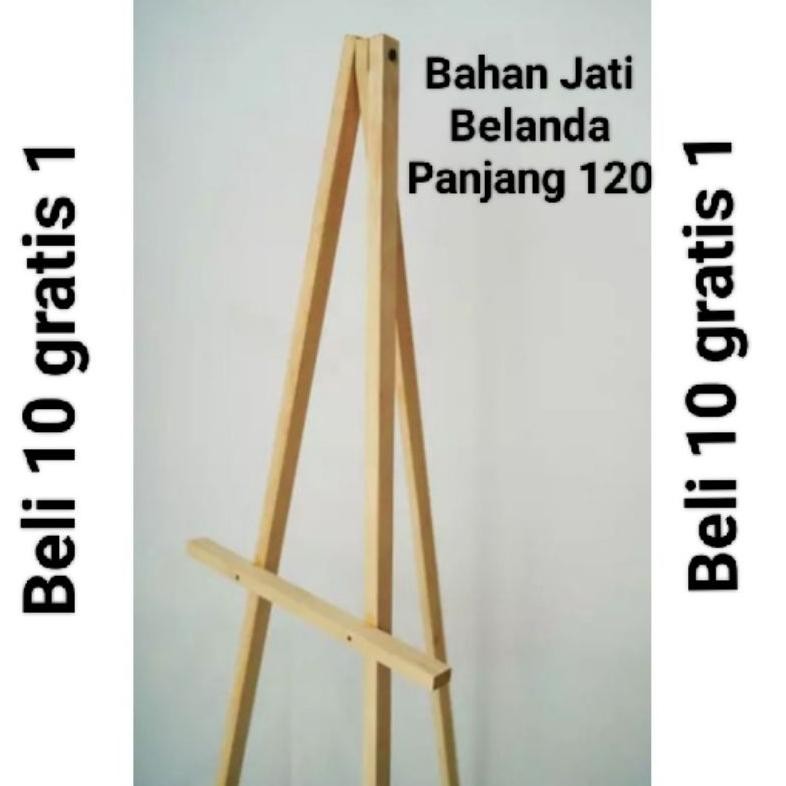 

Berkualitas Stand Foto Kayu Jati Belanda Ukuran 120Cm Warna Natural Berkualitas