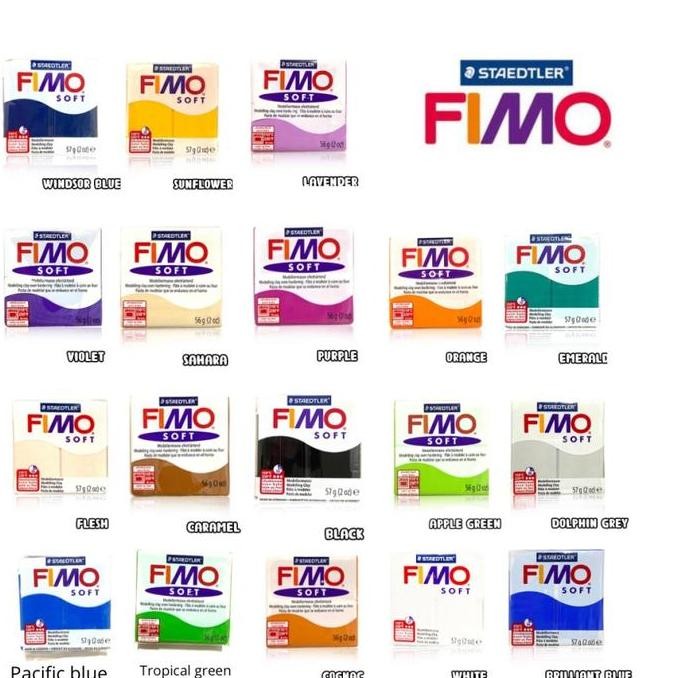 

Promo Polymer Clay Fimo SOFT Bahan Clay Classic Professional COD