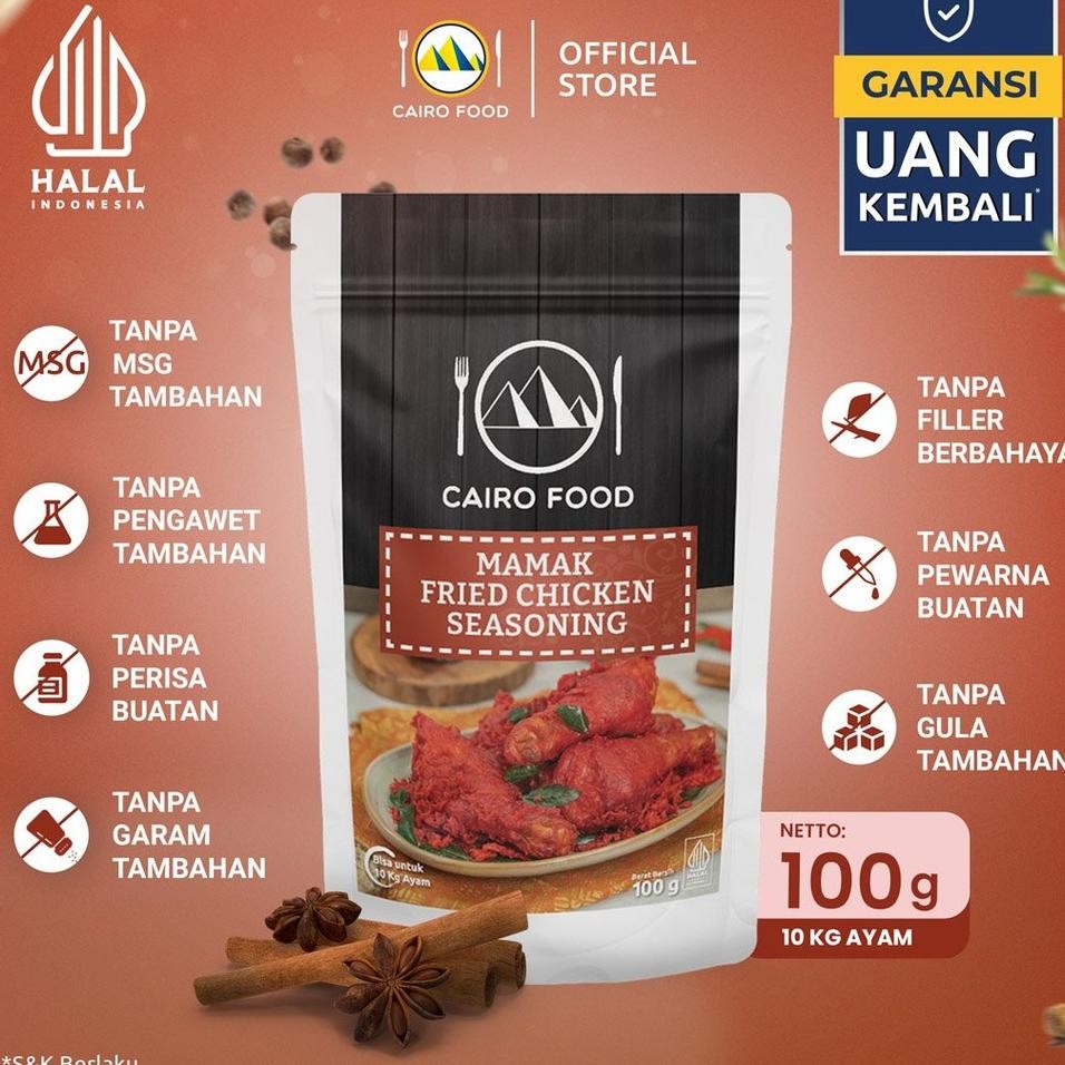 

Bumbu Ayam Goreng Malaysia Ala Nasi Kandar Mamak Sehattanpa Msg Rempah CairoFood100 Gram