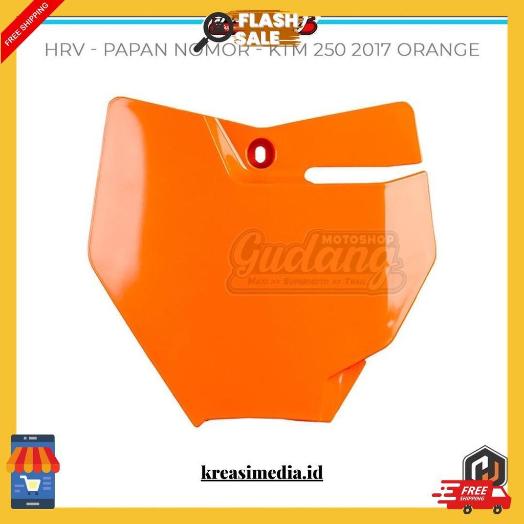 Papan Nomer Plat Nomor Trail Ktm 250 2014 Sixday Ktm 250 2017 Hitam Orange Putih Original Produk
