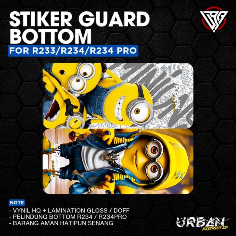 

[COD] Garskin Stiker Stiker Pack Bottom Guard R Series 234 233 150 By Urban District G7 Label Custom Presisi Terlaris