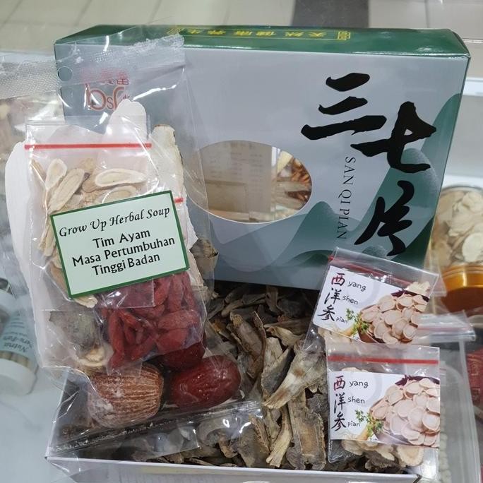 

Grow Up Soup With Ginseng Tienci Herbal( Pertumbuhan Badan)