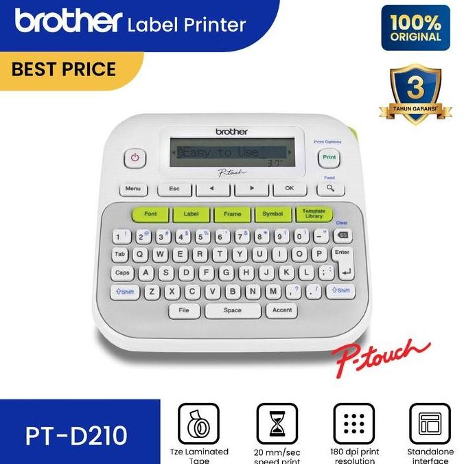 

Brother PT-D210 P-Touch Printer Label Maker