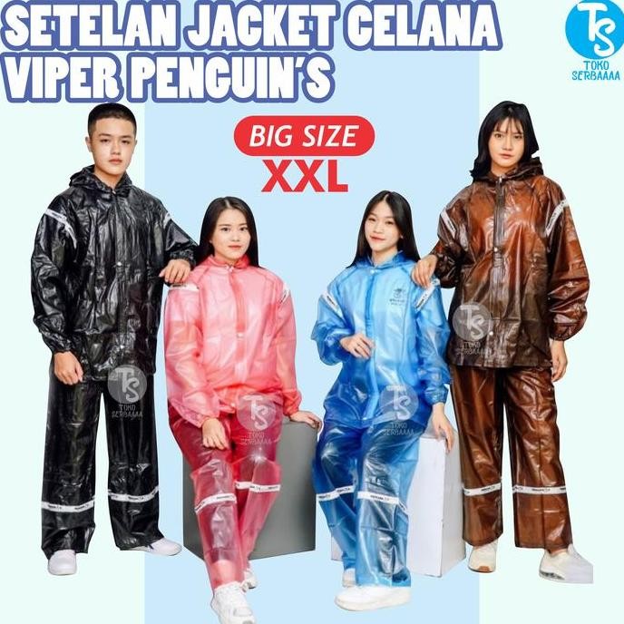 Jas Hujan Mantel Setelan Raincoat BIG SIZE XXL Penguin Viper