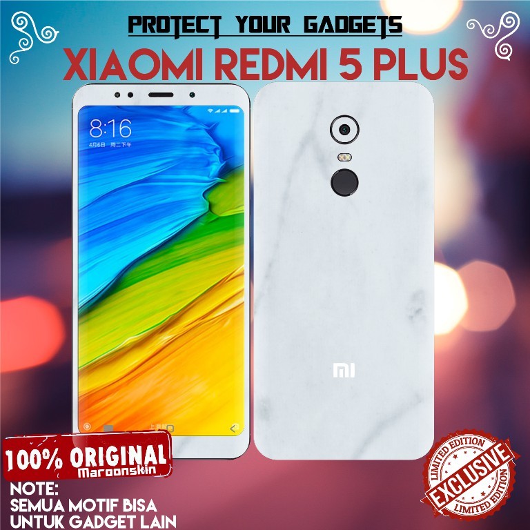 

[COD] Garskin Stiker Xiaomi Redmi 5 Label Custom Presisi Terlaris