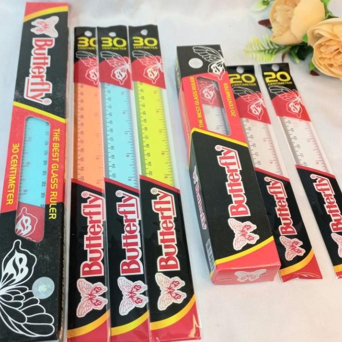 

Penggaris Plastik Butterfly Isi 12Pcs