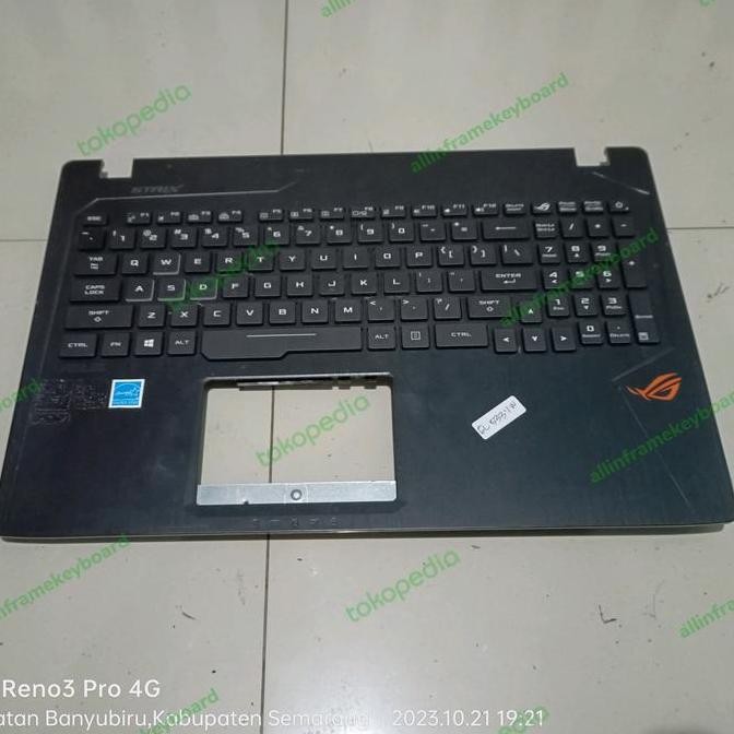 Palmrest Case Laptop Asus Rog Gl553 Gl553Vw Gl553Vd 100 Original New Stok