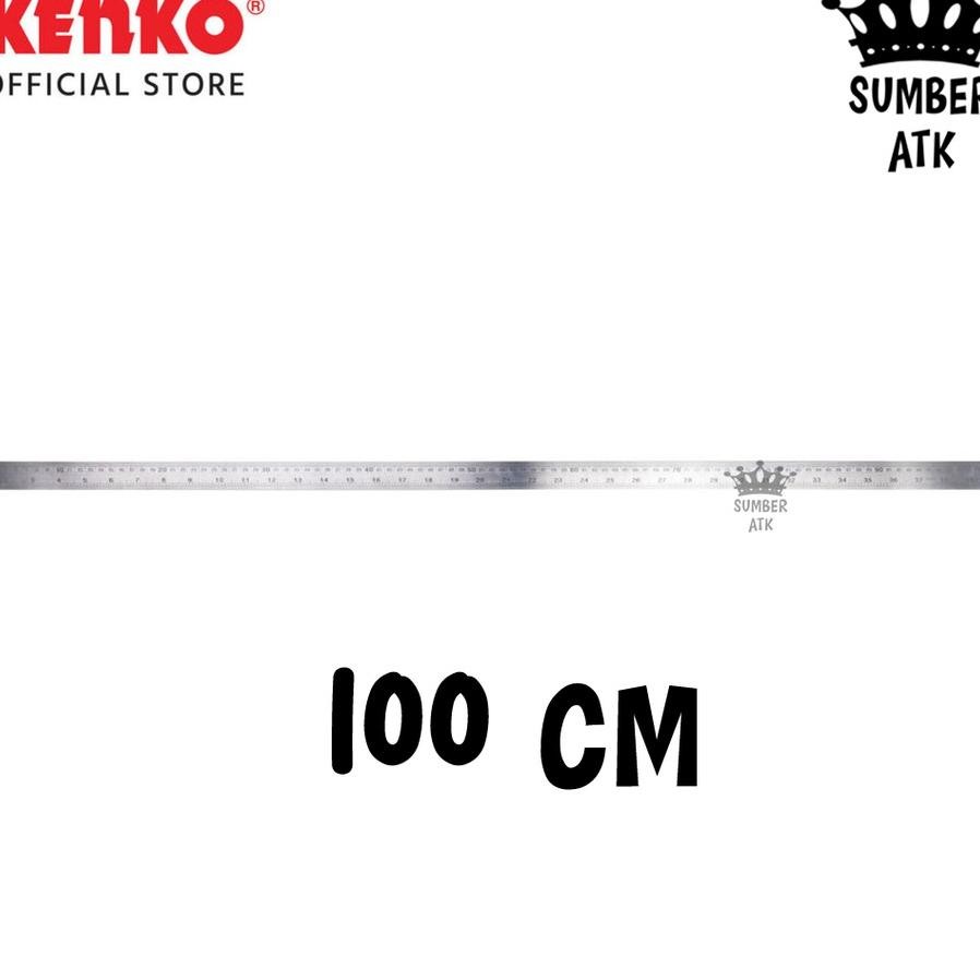 

Penggaris Besi Kenko Stainless Steel Ruler 100 Cm Tebal Dan Berkualitas