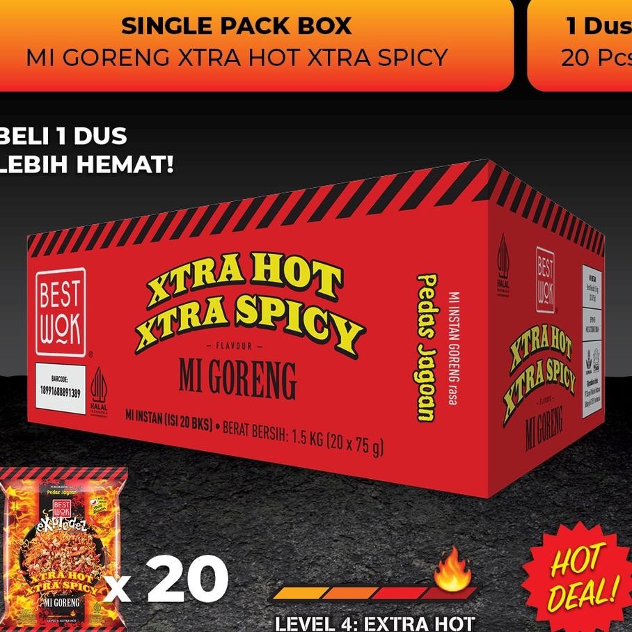 

Best Wok Mi Goreng Xtra Hot Xtra Spicy Dus 20 Pcs