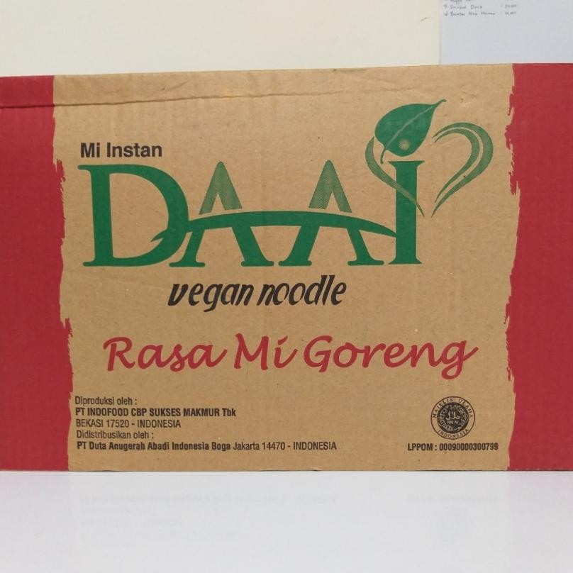 

Daai Mie Mi Nt Goreng Soto Kari Daai Noodle Vegan