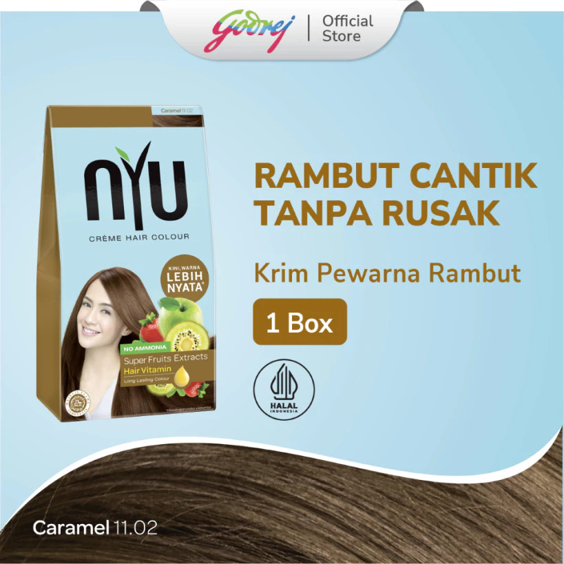 NYU Creme Hair Colour Caramel - Pewarna Rambut