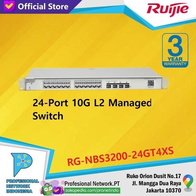 Ruijie Reyee Rg-Nbs3200-24Gt4Xs New Stok