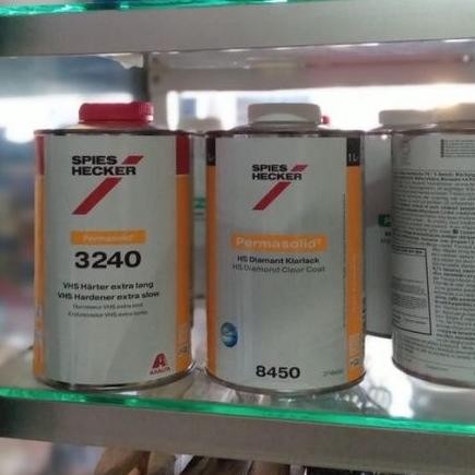 TERMURAH Clear coat spies Hecker HS  8450 1.L hardener 3240 0.3.L Siap kirim