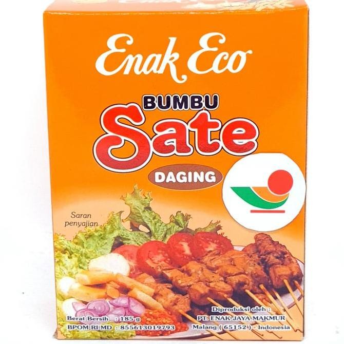 

:>:>:>:>] ENAK ECO BUMBU SATE DAGING 185gr | KACANG MADURA ASLI INSTAN HALAL MUI