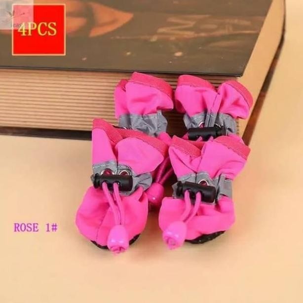 Promo !!! Sepatu Anjing Kucing " Waterproof Boots" Dog Cat Shoes