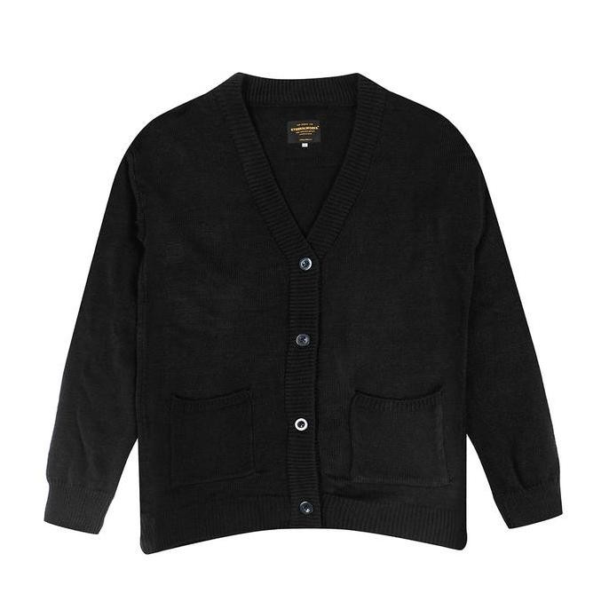 Jaket Pria - Eternalworks Black Knitwear Cardigan - Cardigan Rajut Co
