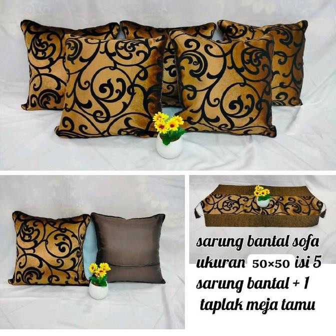 sarung bantal sofa 50x50/sarung bantal sofa set