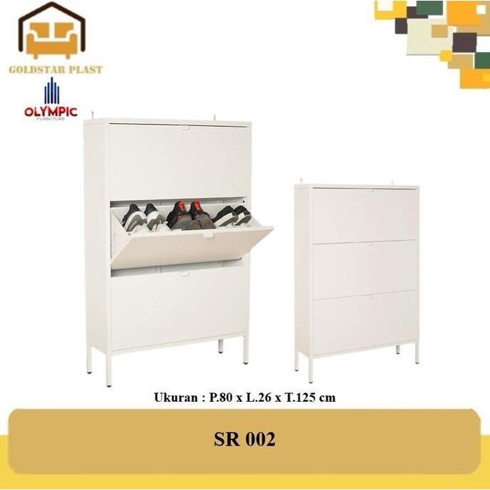 Rak Sepatu Besi Olympic/Rak Sepatu Minimalis Modern/SR 002 Furniture PPS