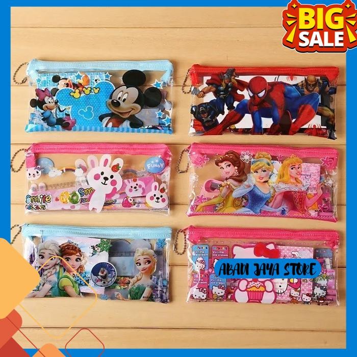 

ALAT TULIS KTER SET TAS 6IN1 STATIONERY PERALATAN MENULIS SEKOLAH ANAK LUCU BEBAS ONGKIR