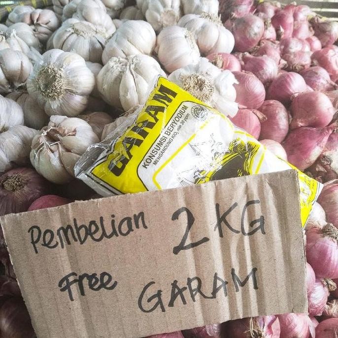 

JH8 Bawang Campur BC super 1Kg Bawang Merah Putih