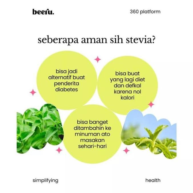 

JH8 Beeru stevia sweetener 5ml 15ml - gula stevia tetes - pemanis alami pengganti gula 0 kalori