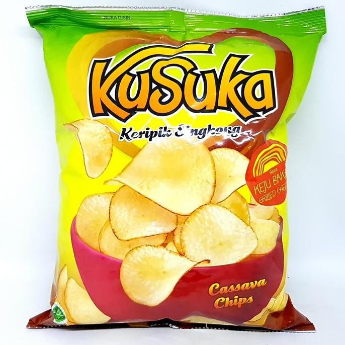 

best produk] KUSUKA KERIPIK SINGKONG RASA KEJU BAKAR 180gr | KRIPIK CHIPS CHEESE