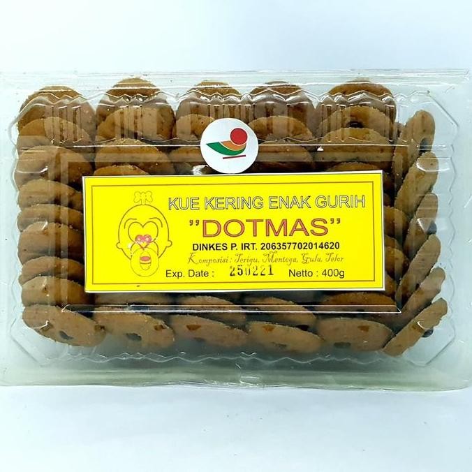 

=+=+=+] DOTMAS KUE KERING ENAK GURIH CHOCO CHIPS 400gr | KHAS LEBARAN NATAL