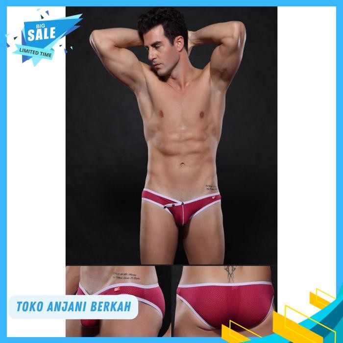 BRIEF MESH KANCING CELANA DALAM SEKSI PRIA MEN SEXY UNDERWEAR  / BRIEF MESH KANCING CELANA DALAM SEK