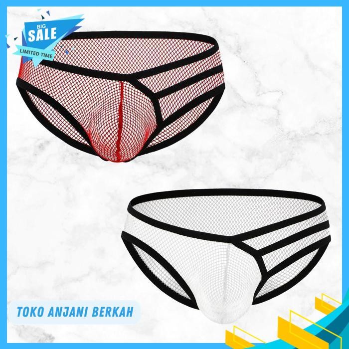 BRIEF JALA JARING CELANA DALAM SEKSI PRIA MEN SEXY UNDERWEAR A / BRIEF JALA JARING CELANA DALAM SEKS